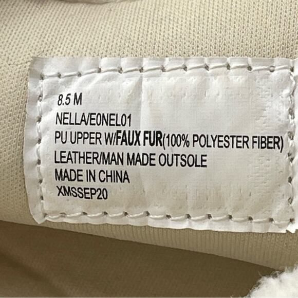 ESPRIT Elaine Black Faux Fur Platform Preppy Lace Up Strappy Boots Size 8.5 - Picture 9 of 10